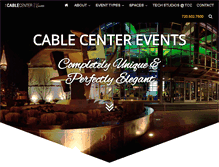 Tablet Screenshot of cablecenterevents.org